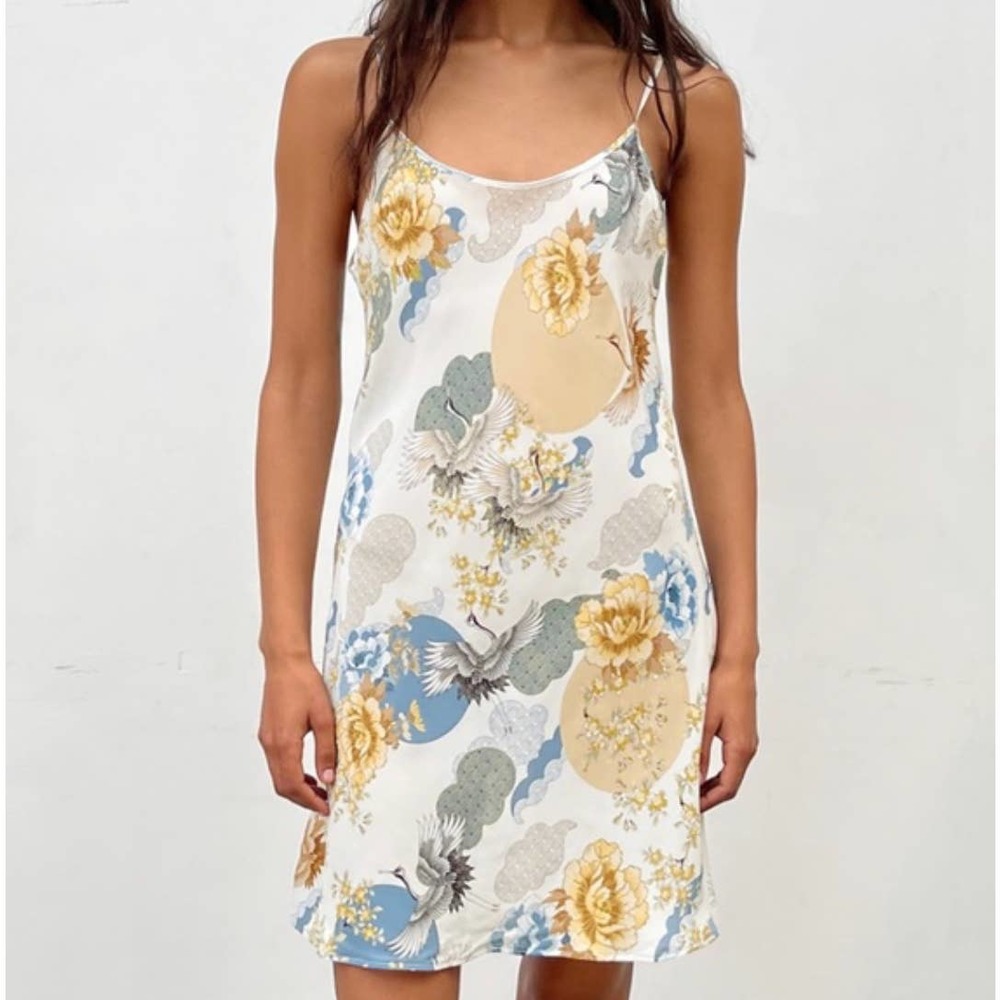 Zara printed dress lingerie